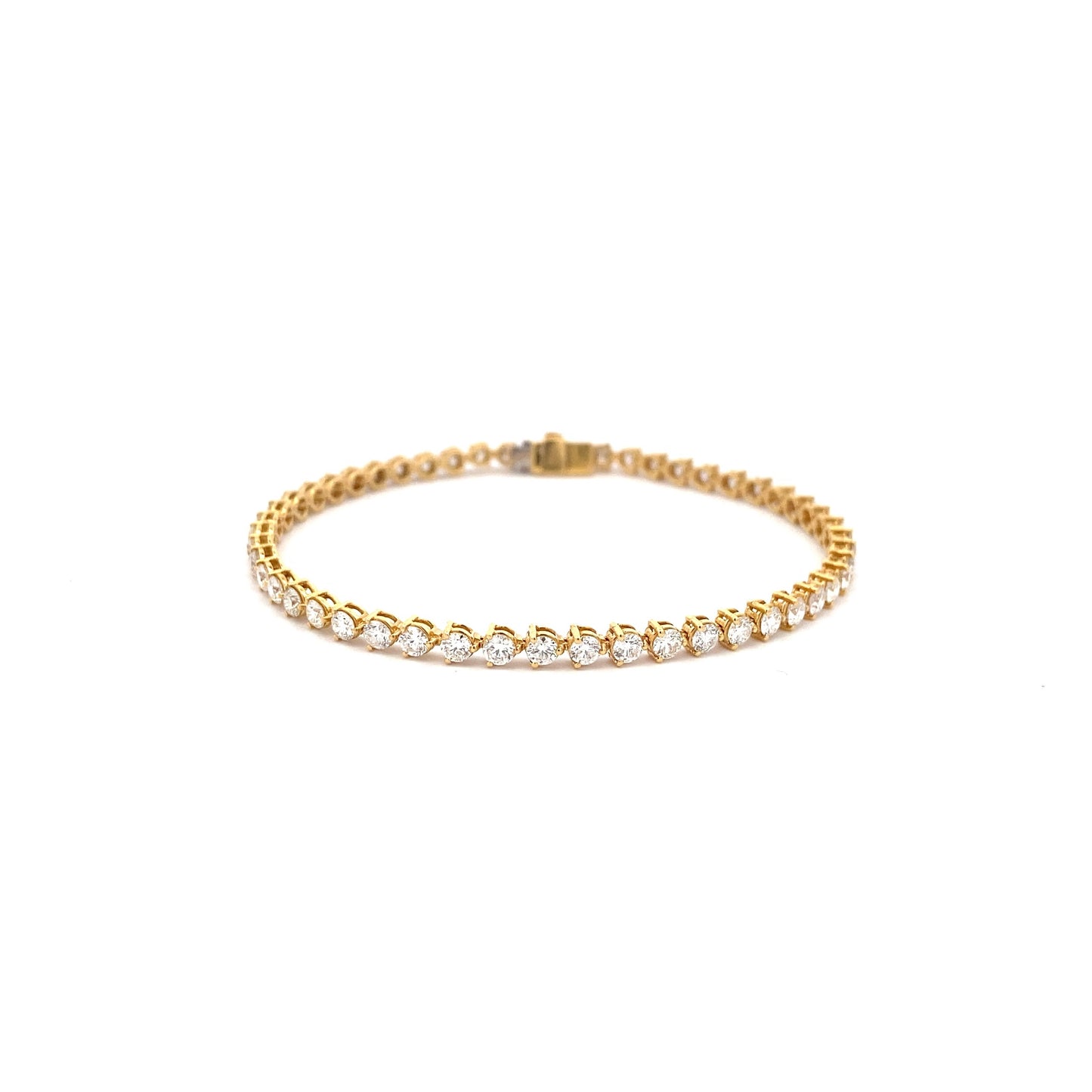 Diamond Line Bracelet 3 claw