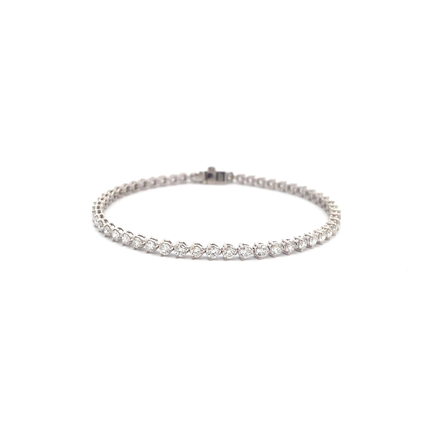 Diamond Line Bracelet 3 claw