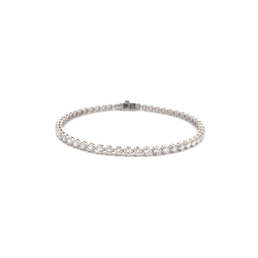 Diamond Line Bracelet 3 claw